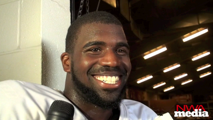 Arkansas running back Ronnie Wingo recaps the Razorbacks' preseason practices Saturday. 