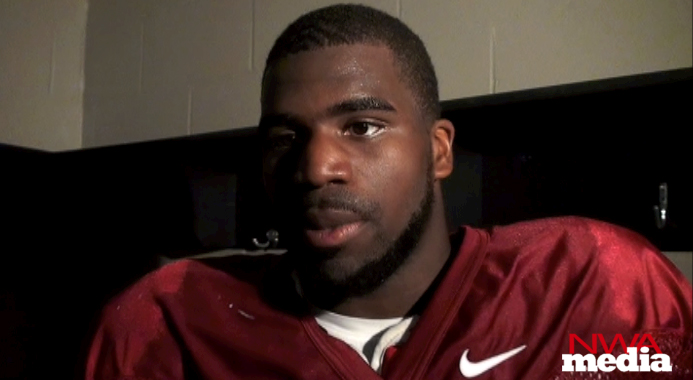 Arkansas running back Ronnie Wingo recaps the Razorbacks' practice Tuesday. 