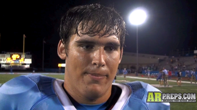 Fort Smith Southside running back David Price recaps the Rebels' 32-27 win over Conway Friday. Price finished with 148 rushing yards on 21 carries. 