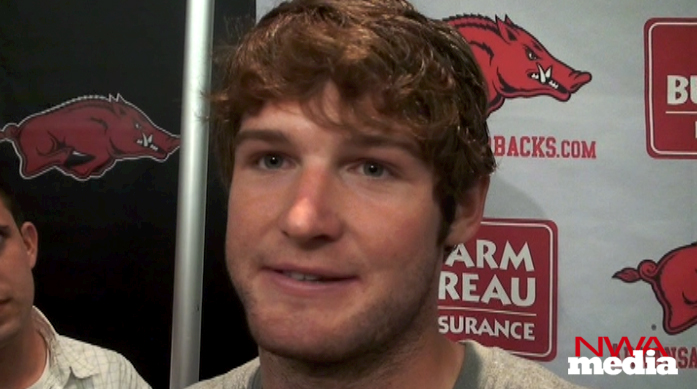 Arkansas quarterback Tyler Wilson recaps the Razorbacks' 51-7 win over Missouri State Saturdya. Wilson completed 18 of 24 passes for 260 yards and two touchdowns in his first career start. 