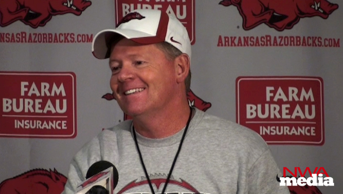 Arkansas coach Bobby Petrino recaps the Razorbacks' practice Thursday and looks ahead to the upcoming game against Troy. 