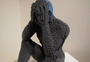 A man who makes intricate sculptures out of LEGO bricks is displaying his work at the Clinton Center through February.