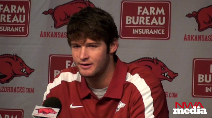Highlights from Arkansas quarterback Tyler Wilson's Monday press conference, recapping the Razorbacks' win over Texas A&M and looking ahead to the upcoming game against Auburn. 