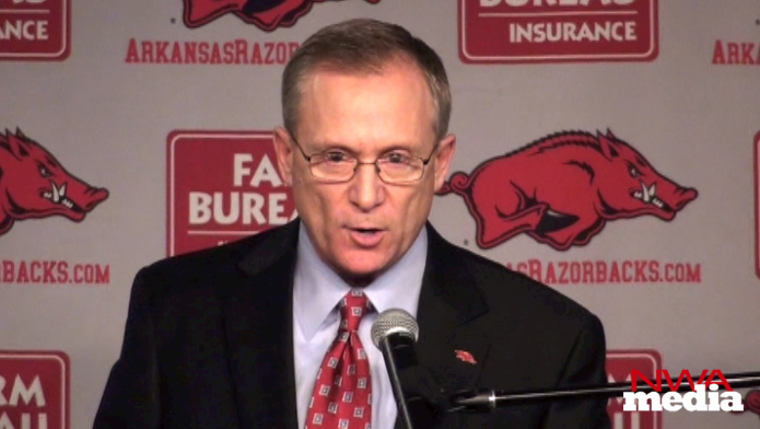 Arkansas athletics director Jeff Long unveils a facilities master plan Tuesday. 