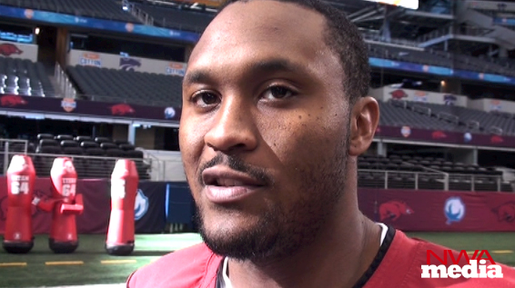 Arkansas receiver Jarius Wright previews the Razorbacks' upcoming matchup against Kansas State in the Cotton Bowl. 