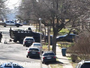 A three-hour standoff ended Tuesday after police fired tear gas into the residence.