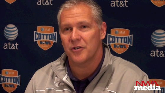 Kansas State offensive coordinator Dana Dimel previews the Wildcats' upcoming matchup against Arkansas in the Cotton Bowl. 