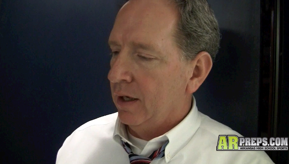 Fort Smith Southside coach Charles Cooper recaps the Rebels' 48-40 win over Fort Smith Northside on Friday at Stubblefield Center. 