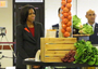 Michelle Obama visited Little Rock Air Force Base Thursday to help announce a program to make food at bases across the country healthier.