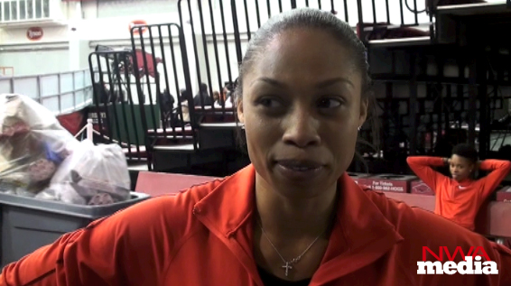 USA sprinter Allyson Felix recaps her performance in the 60-meter at the USA Track & Field Classic on Saturday in Fayetteville. Felix, a multiple Olympic and World Championship medalist in the 200, finished fourth with a time of 7.11 seconds. 