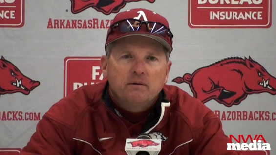 Arkansas coach Dave Van Horn recaps the Razorbacks' 7-3 win over Valparaiso on Friday at Baum Stadium. 