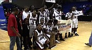 Leading 25-21 coming out of halftime, Earle started the second half on a 15-2 run to put away Charleston and win the Class 3A boys basketball state championship with a XX-XX victory. NAME was awarded the tournament&#x27;s Most Valuable Player, finishing the game with XX points.