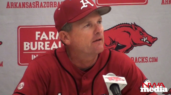 Arkansas coach Dave Van Horn recaps the Razorbacks' 5-4 and 2-1 losses to Kentucky on Saturday at Baum Stadium. 