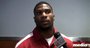 Arkansas running back Knile Davis reacts to the hiring of John L. Smith as the Razorbacks' head coach. 