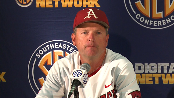 Arkansas coach Dave Van Horn recaps the Razorbacks' 9-1 loss to Mississippi State in the SEC Tournament on Tuesday. 
