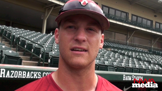 Arkansas relief pitcher Brandon Moore previews the Razorbacks' trip to the College World Series.