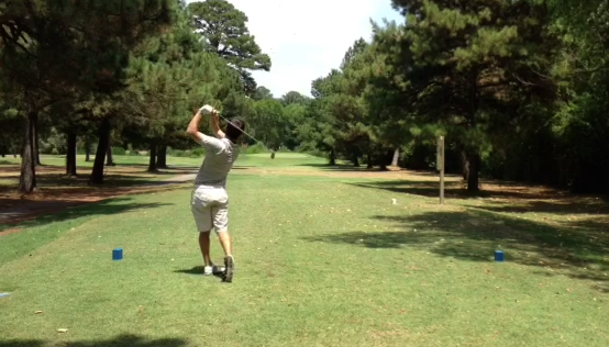 Trailing by four strokes entering Saturday, Chris Jenkins shot a 6-under 58 to reach 7 under overall, and he leads Trey Schaap by one stroke after the second round of the Fourth of July Championship at War Memorial
Golf Course in Little Rock.