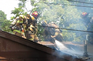 North Little Rock Fire Department crews extinguished a blaze at an apartment building at East Broadway and Clover Streets Friday.