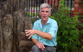 Kevin Kresse talks about his sculpture in North Little Rock.