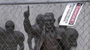 The famed statue of Joe Paterno was taken down from outside the Penn State football stadium, eliminating a key piece of the iconography surrounding the once-sainted football coach accused of burying child sex abuse allegations.