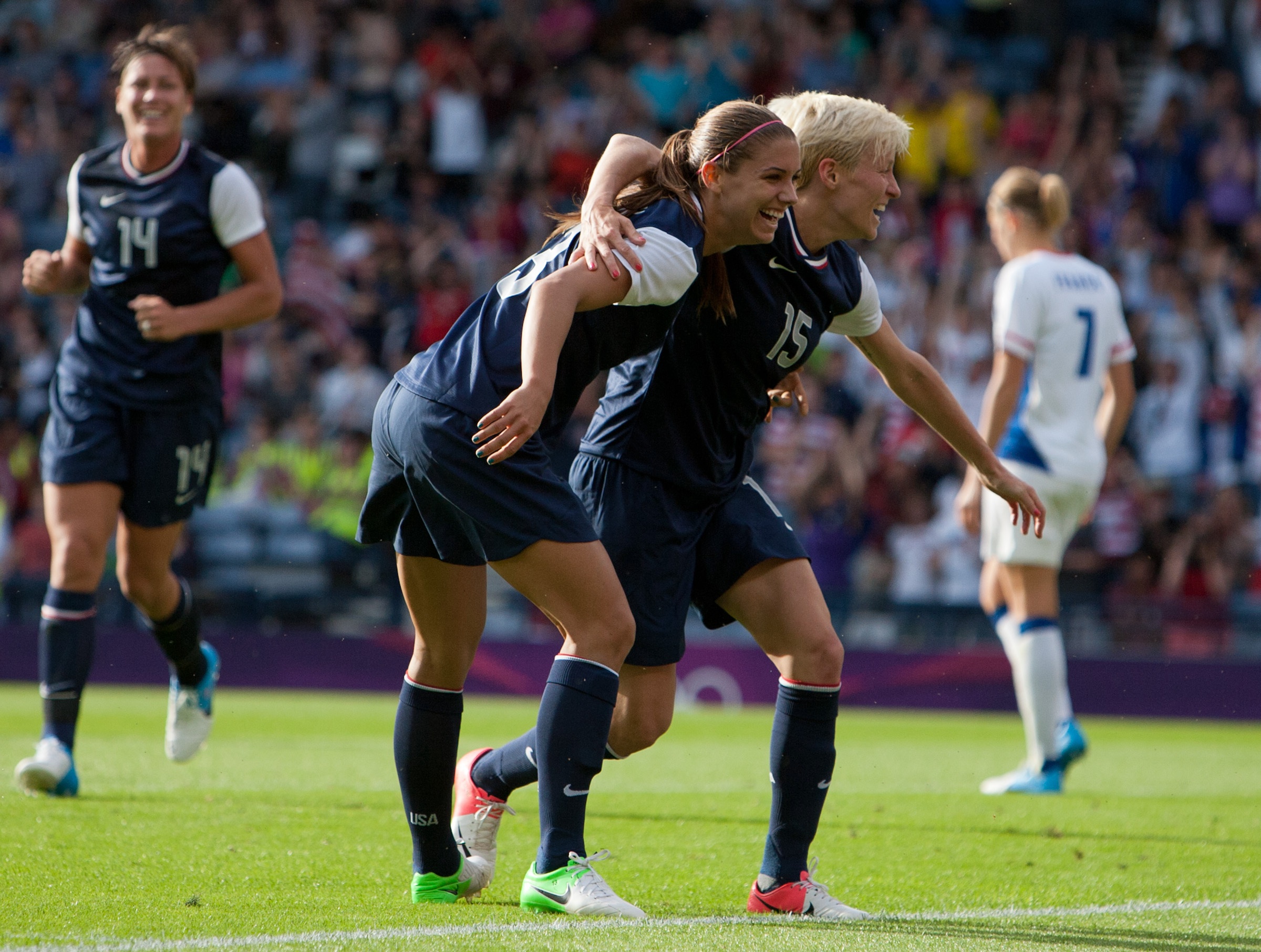 Carli Lloyd's 56th-minute strike gave the U.S. the lead and led to a 4-2 win over France to open the Olympics.