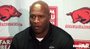 Arkansas defensive coordinator Paul Haynes gives an update on the Razorbacks one week ahead of preseason practice. 