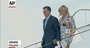 Republican presidential candidate Mitt Romney arrived in Poland on Monday after angering Palestinian leaders with comments he made earlier in the day about the economic success of Israel compared with the Palestinians. 