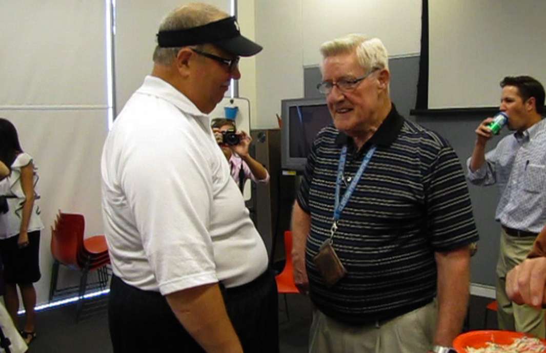 Clinton Center volunteer George Campbell received a surprise honor Wednesday marking his 10,000 hours of service for the center since it opened.