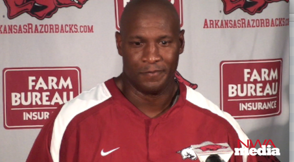Arkansas defensive coordinator Paul Haynes recaps the Razorbacks' practice on Tuesday. 