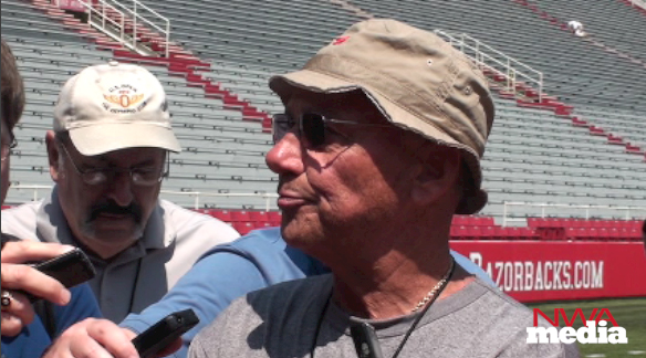 Arkansas coach John L. Smith recaps the Razorbacks' scrimmage on Saturday. 