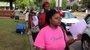 Protesters gather at Jonesboro City Hall to protest the shooting death of Chavis Carter, who was fatally shot while handcuffed in a Jonesboro police vehicle.