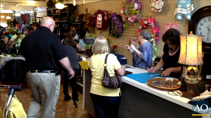 What's a "cash mob?" Think "flash mob," but one organized to raise up a local business. It's not just a cash infusion but an attention getter.
