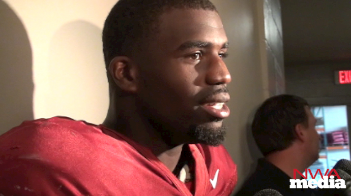 Arkansas running back Ronnie Wingo recaps the Razorbacks' practice on Tuesday. 