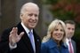 Vice President Joe Biden said Tuesday, Nov. 6, 2012, that he's "feeling pretty good" about the election. His comments came after he and his wife, Jill, cast their votes in their home state of Delaware.