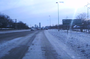 Road conditions were improved Tuesday but still slick in parts of Little Rock and North Little Rock.