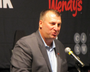 NOTE: This file is large and may take a few minutes to load.
UA football coach Bret Bielema kicked off the Little Rock Touchdown Club's season Tuesday, speaking to a record crowd for the series at the Statehouse Convention Center.