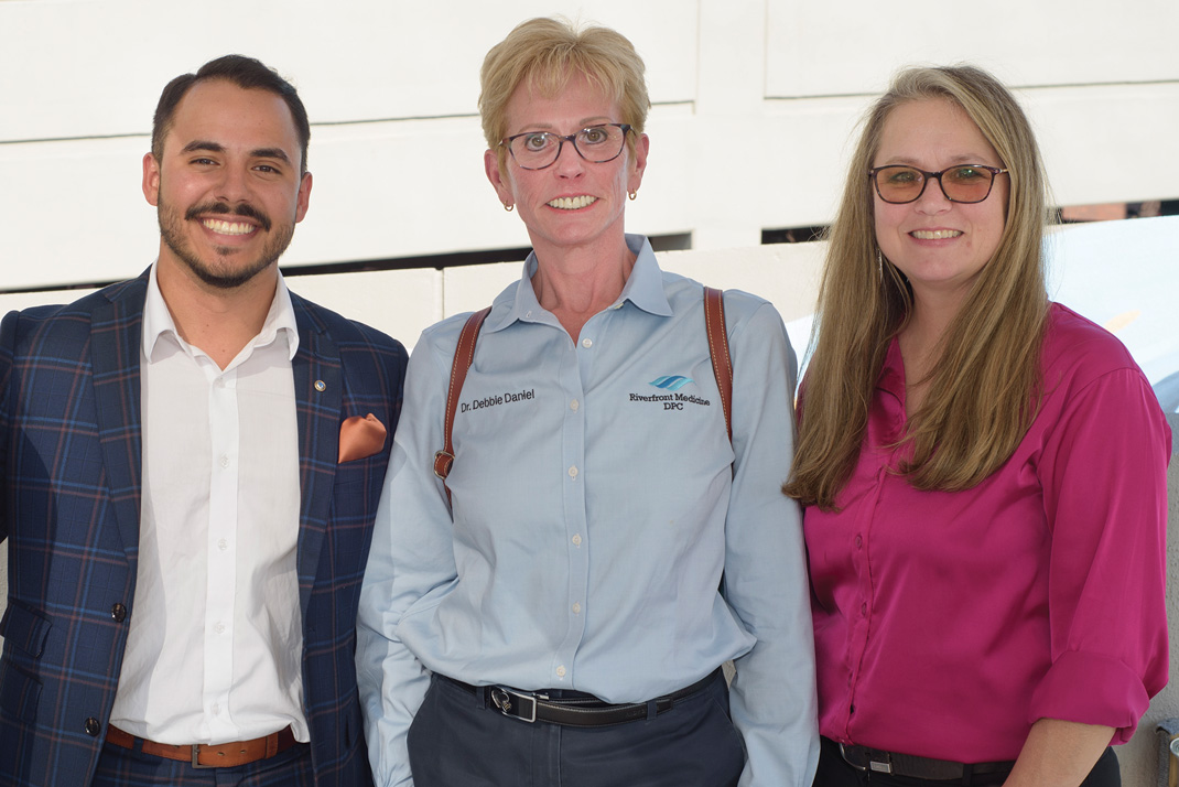 Photo by Michael Hampton / Juan Florez, Dr. Debbie Daniel and Loni Marcus