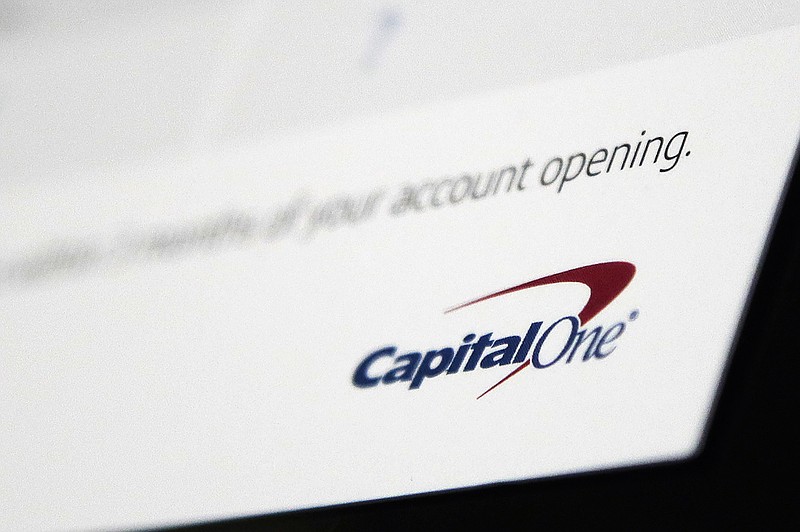 FILE - This July 22, 2019, file photo, shows a Capital One mailing in North Andover, Mass. (AP Photo/Elise Amendola, File)