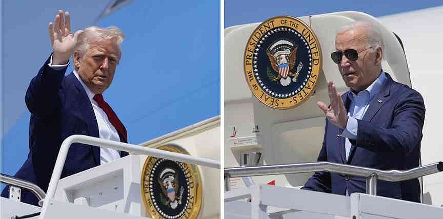 Trump’s pace of travel largely mirrors Biden’s, but with more golf, sports events