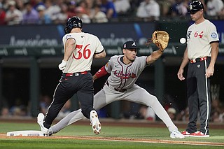 Braves lose third in row as Rangers win series opener | Chattanooga ...