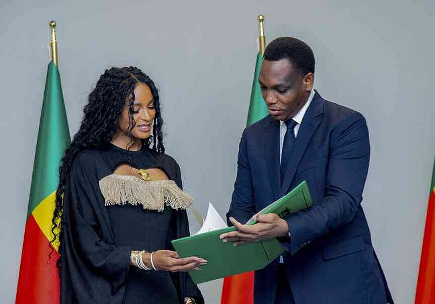 Ciara is among first descendants of enslaved people granted citizenship by Benin