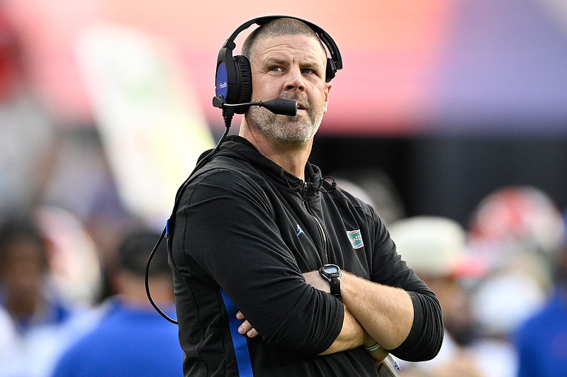 AP photo by Phelan M. Ebenhack / Florida football coach Billy Napier enters his fourth season leading the Gators having largely succeeded at retaining players recruited during his tenure.