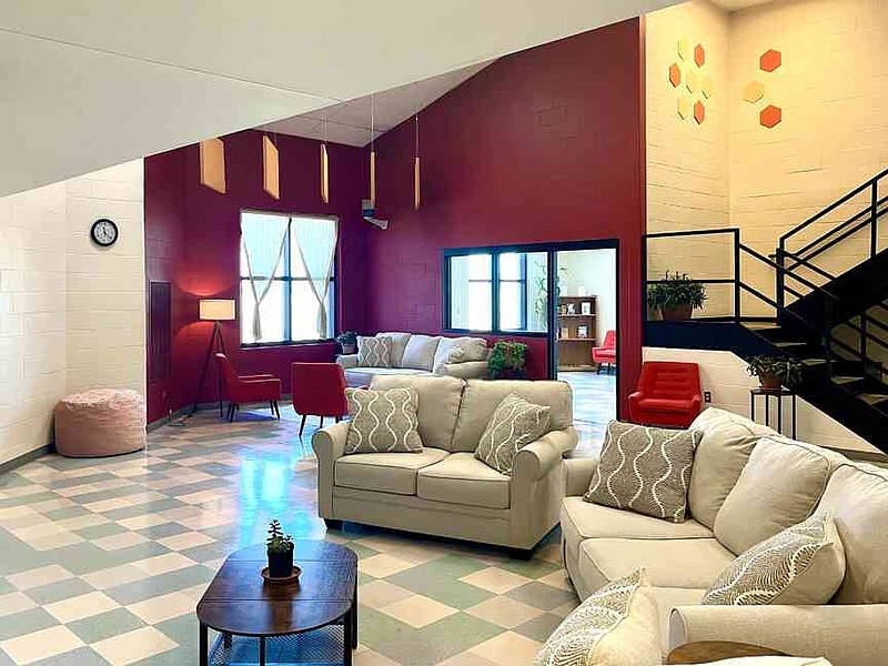 Courtesy/Missouri Department of Corrections Redesigned housing wings in the Women's Eastern Reception, Diagnostic and Correctional Center in Vandalia feature painted walls and comfortable furniture.