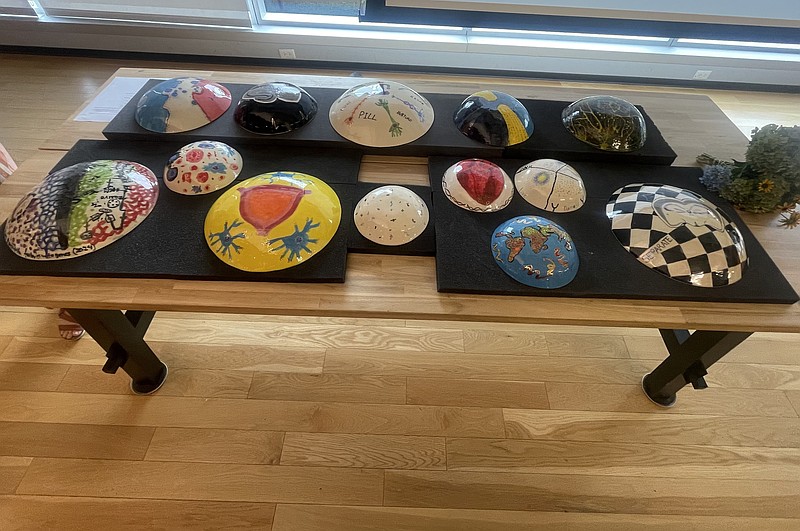 Artwork from The Translational Research Immersion Program at the University of Pennsylvania, which gathers undergraduates from around the country to do research at Penn and CHOP and translate their research into art. (Layah Bogen/Institute for Translational Medicine and Therapeutics/TNS)