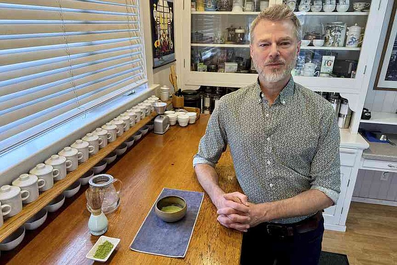 Senior Tea Buyer Aaron Vick poses for a portrait inside The G.S. Haly Company's tea tasting room in Redwood City, Calif., Wednesday, Sept. 10, 2025. (AP Photo/Haven Daley)