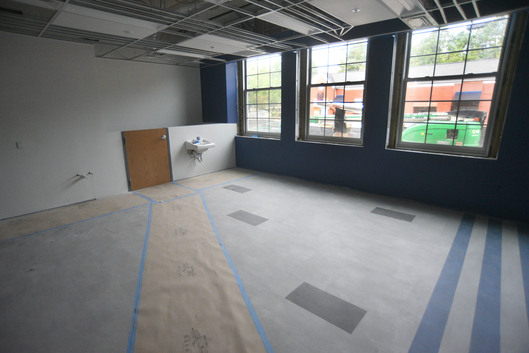 Staff photo by Matt Hamilton / A classroom under construction at the James A. Henry building is pictured Sept. 23, 2025.