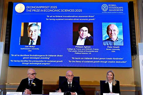 Nobel economics prize goes to 3 researchers for explaining innovation-driven economic growth | Texarkana Gazette
