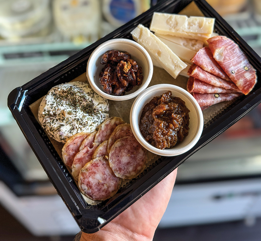 Contributed photo / A "Park Pack" sold at Pedestrian Wine & Cheese