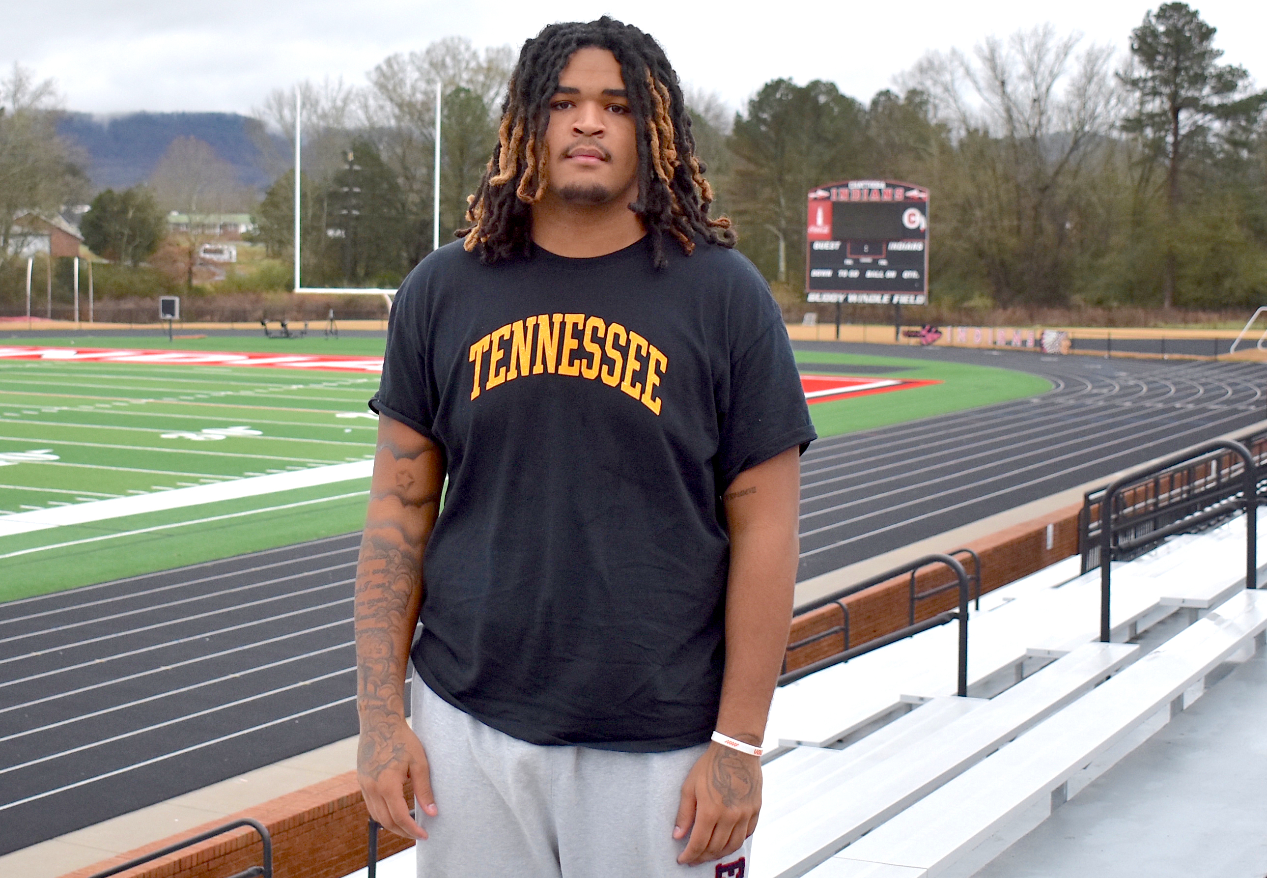 Staff Photo by Patrick MacCoon / Chattooga High School junior four-star defensive lineman Kadin Fife recently committed to the Tennessee Volunteers over a year ahead of Early Signing Day for the Class of 2027 and is one of the Chattanooga area's top recruits.