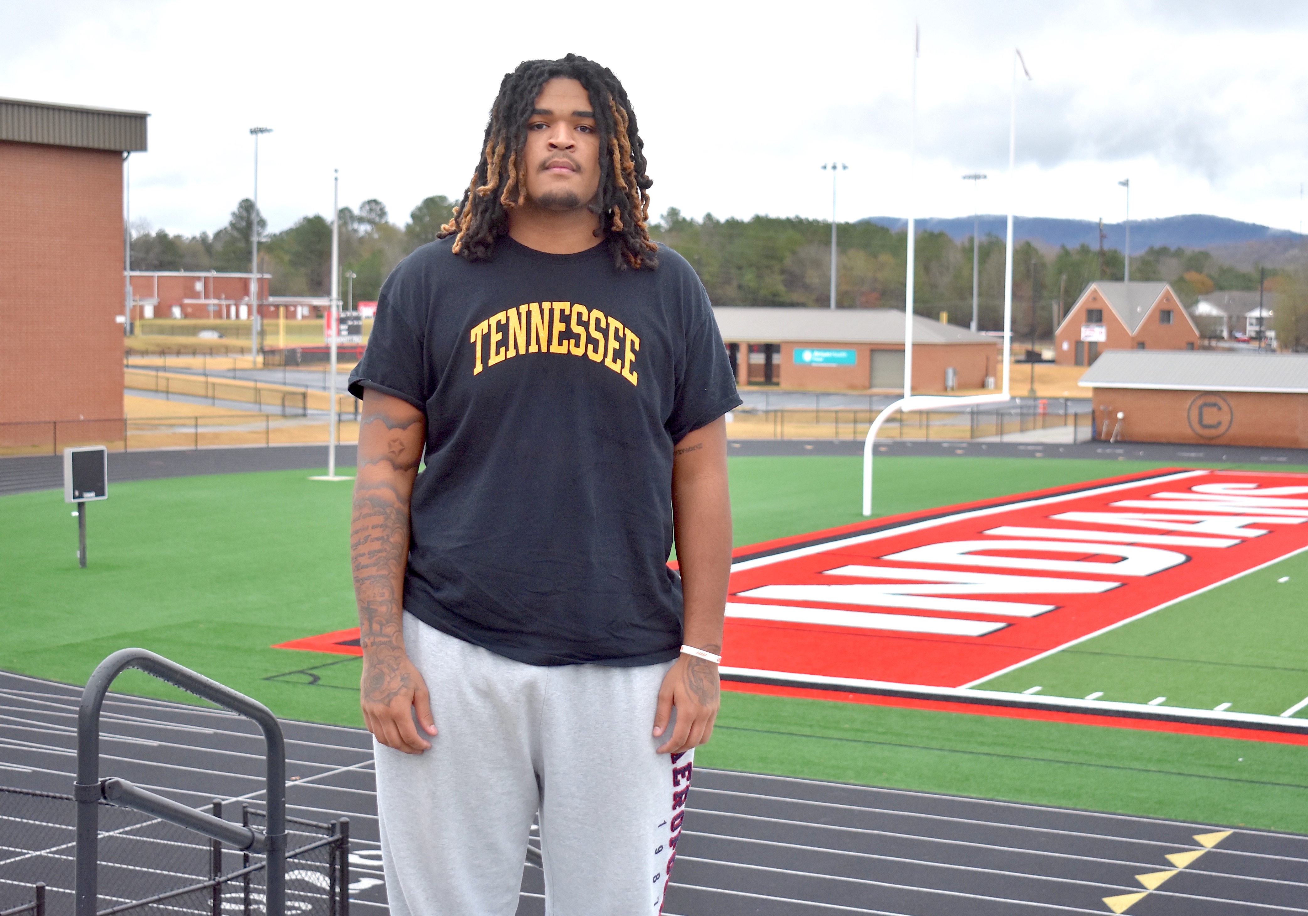 Staff photo by Patrick MacCoon / Chattooga High School junior four-star defensive lineman Kadin Fife recently committed to the Tennessee Volunteers over a year ahead of Early Signing Day for the Class of 2027.